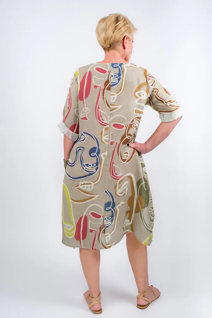 April Picasso Pocket Dress (DSS165P)