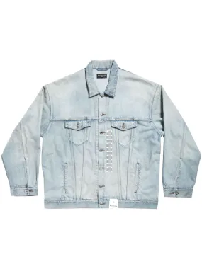 Balenciaga Men's Coats Clear blue