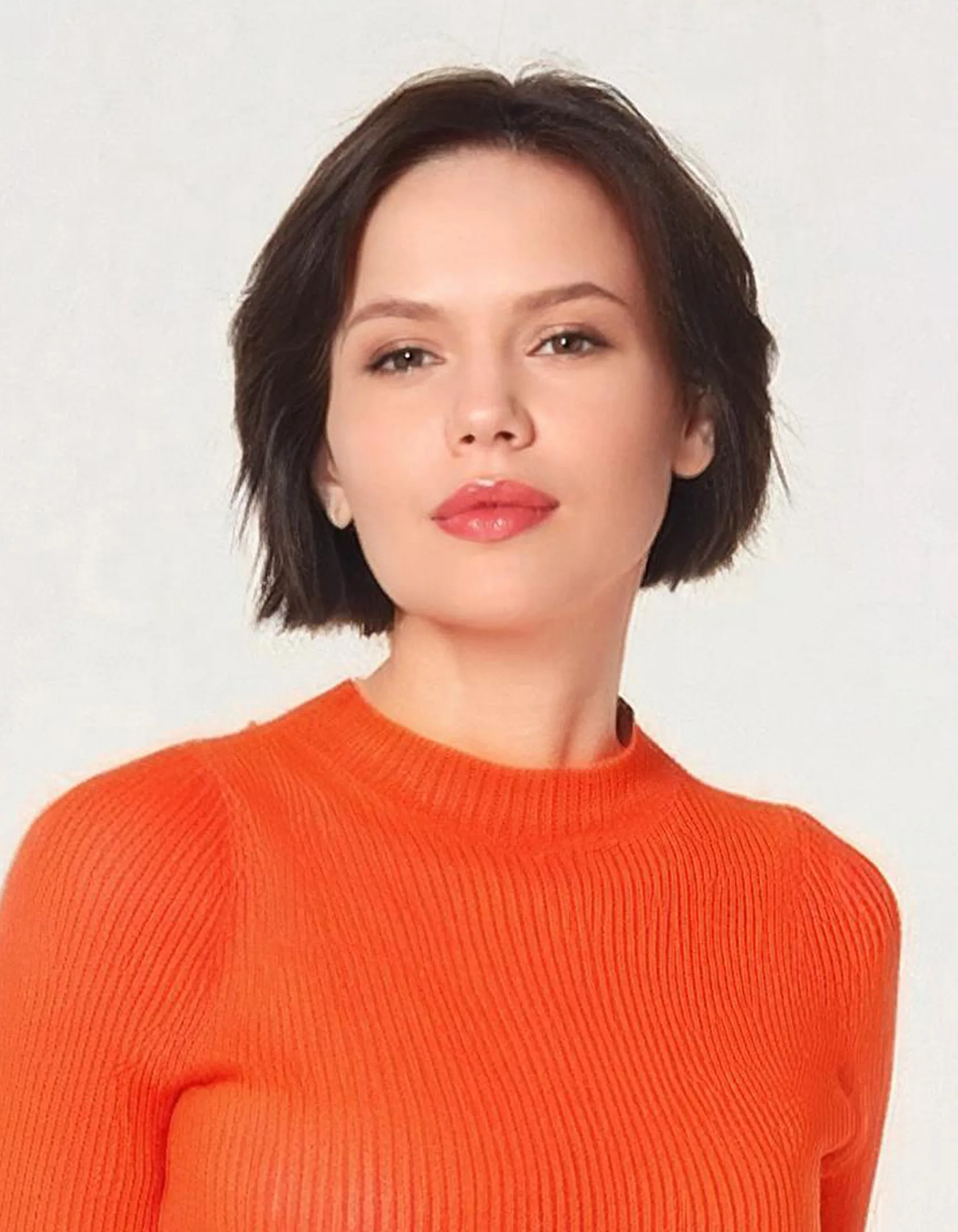 Bright Orange Crewneck Sweater