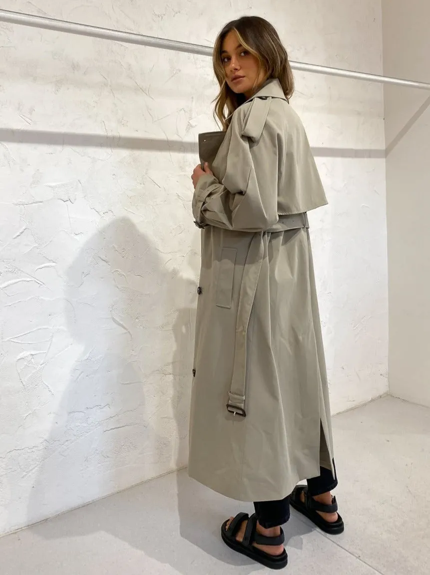 Camilla and Marc Nelle Trench in Sage