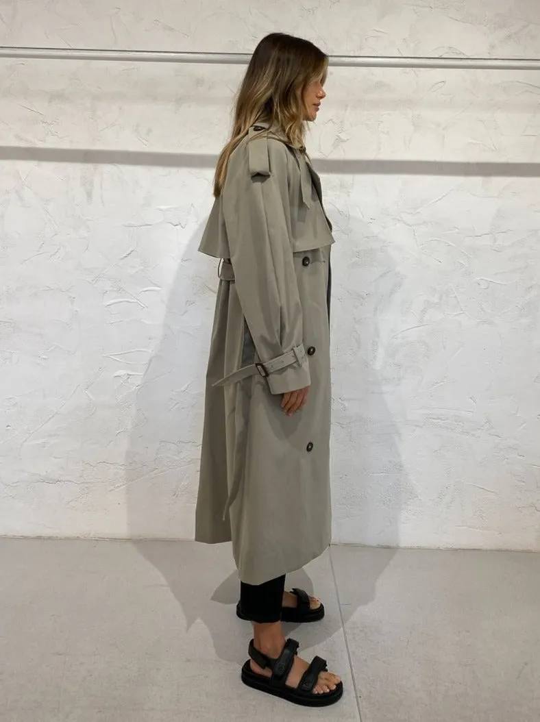 Camilla and Marc Nelle Trench in Sage