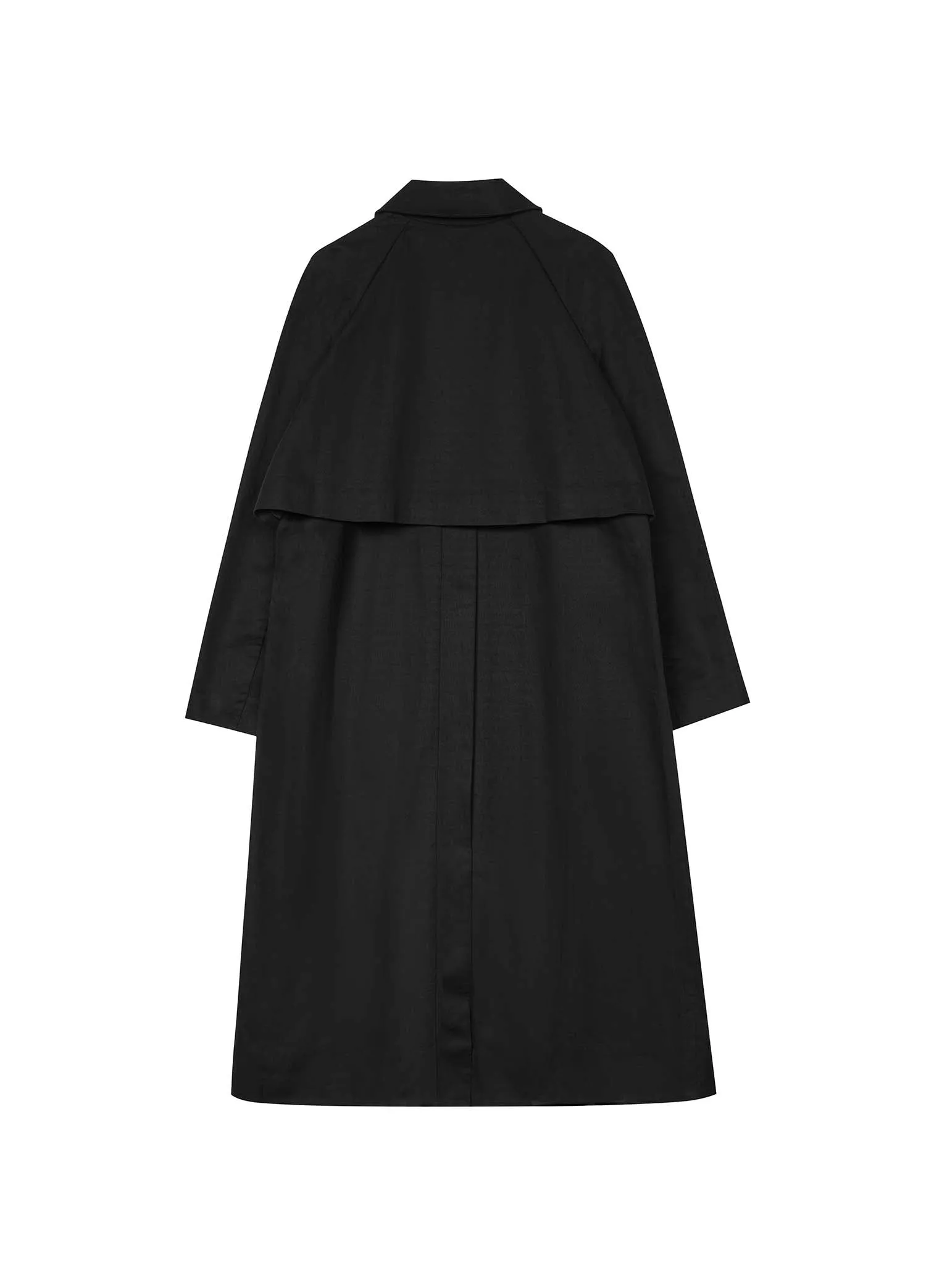 Coat / JNBY Loose Fit Turndown Collar H-Line Long Trench Coat