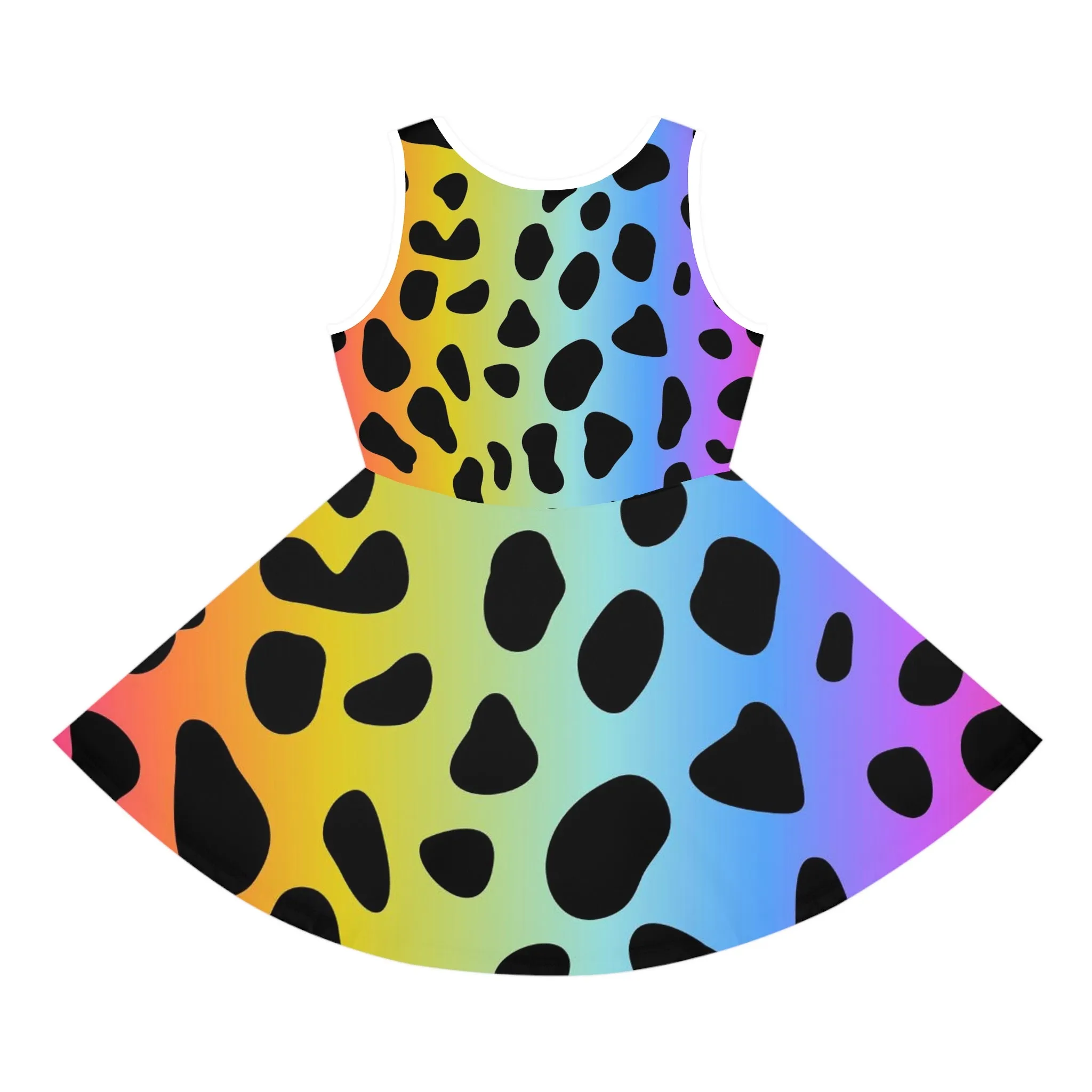 Colorful Jaguar - Inovax Girl's Sleeveless Sundress