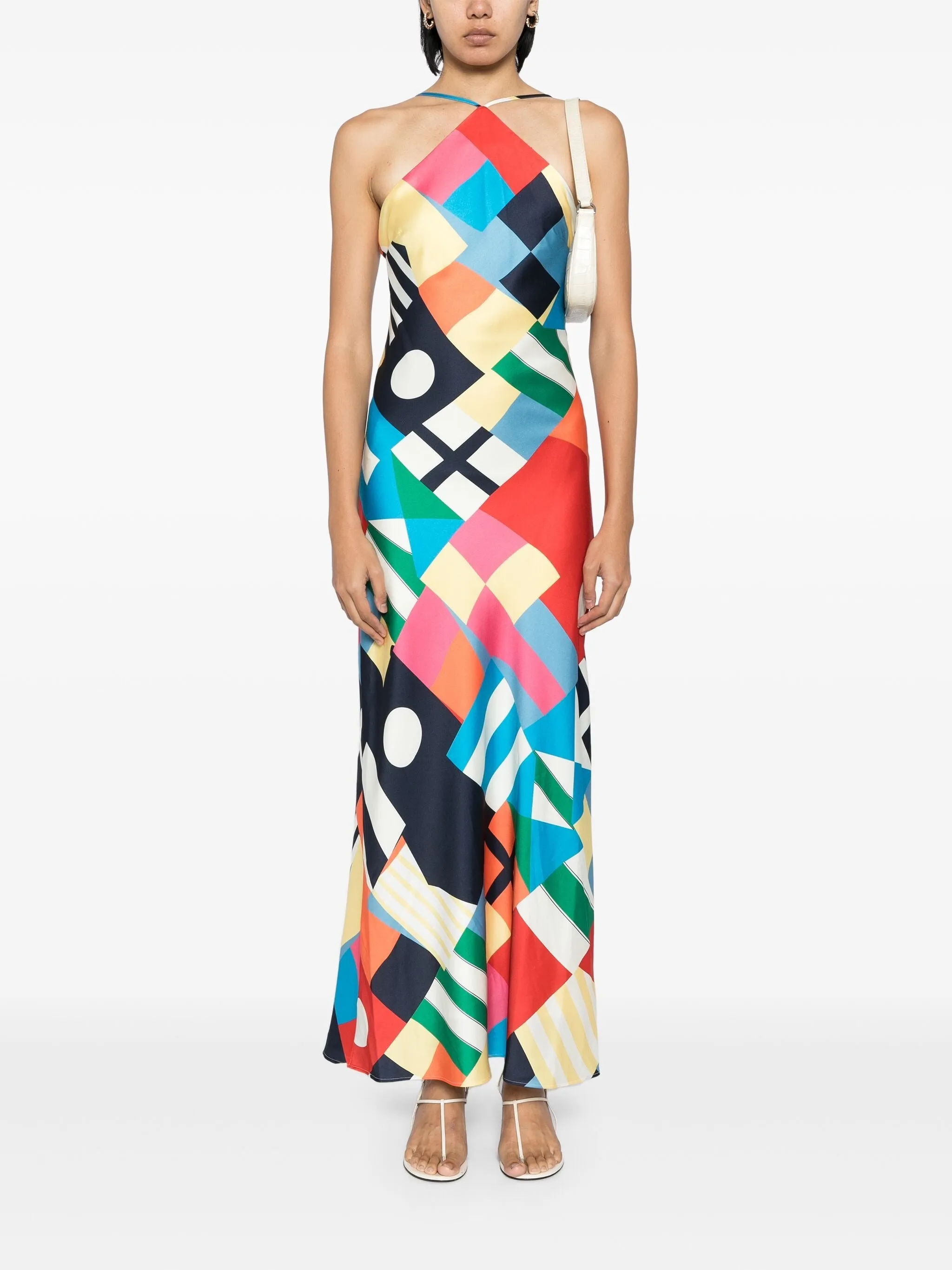 CUBISM WOVEN SYNTHETIC DRESS