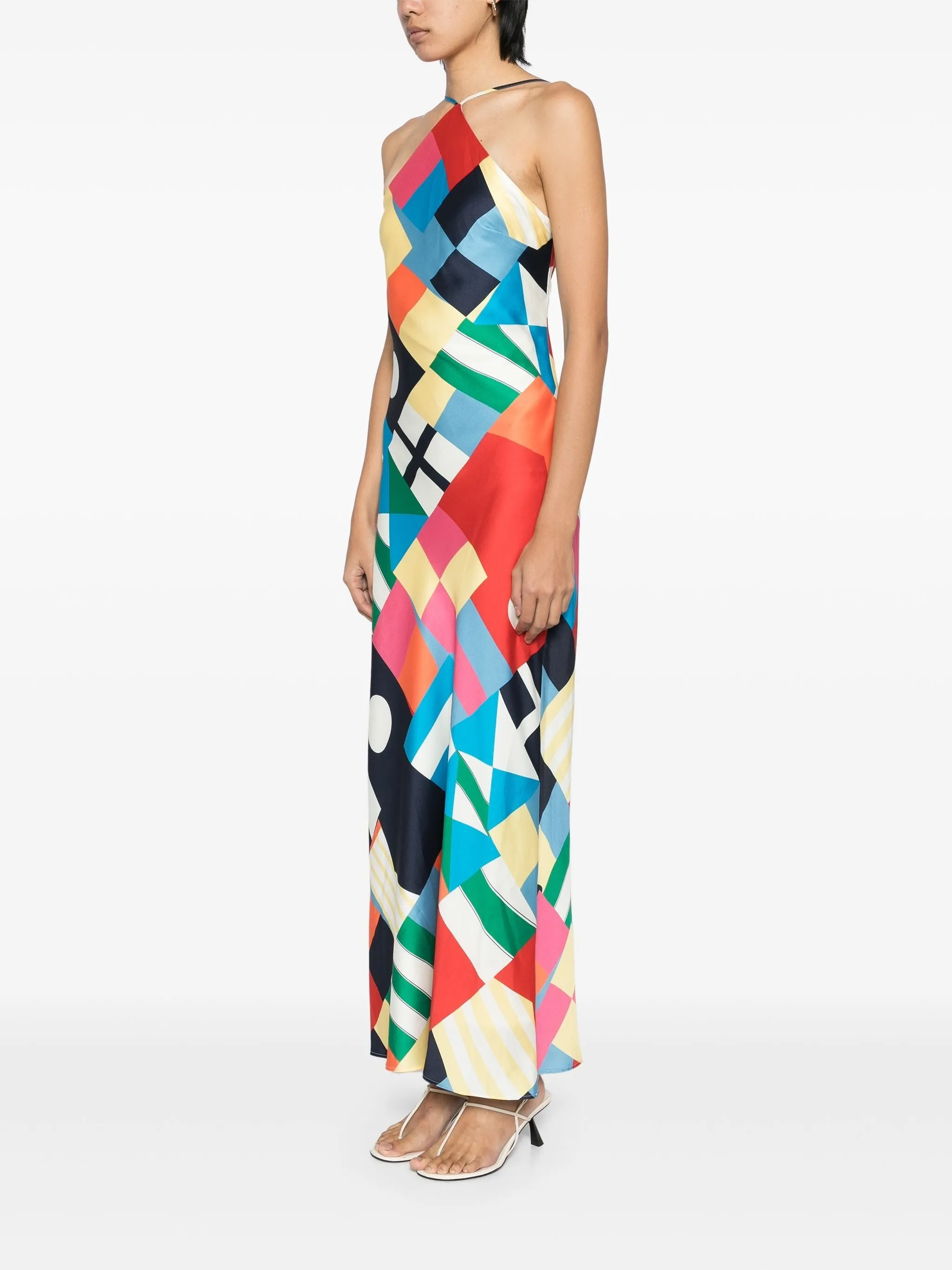 CUBISM WOVEN SYNTHETIC DRESS