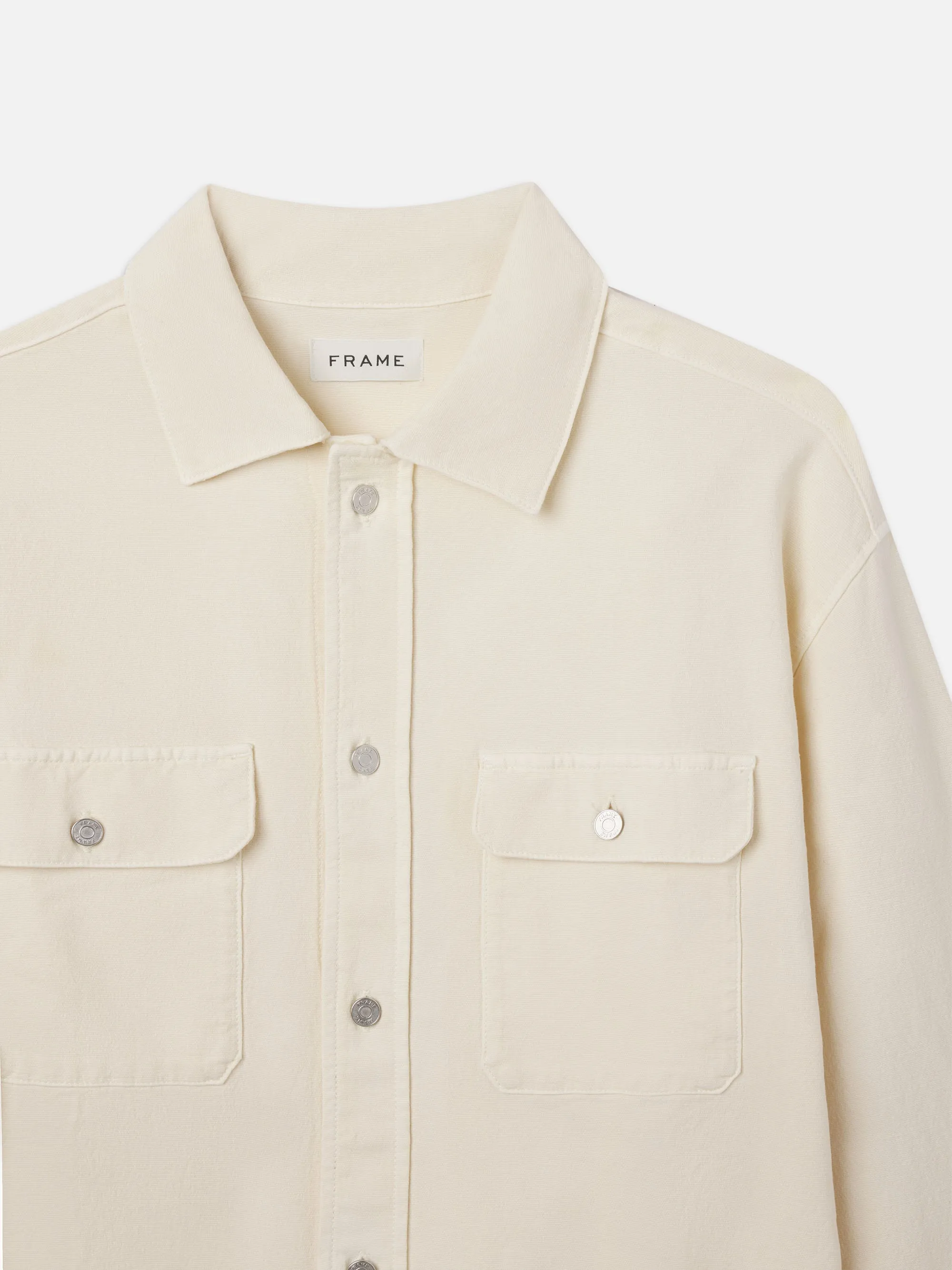 Double Pocket Overshirt -- Natural