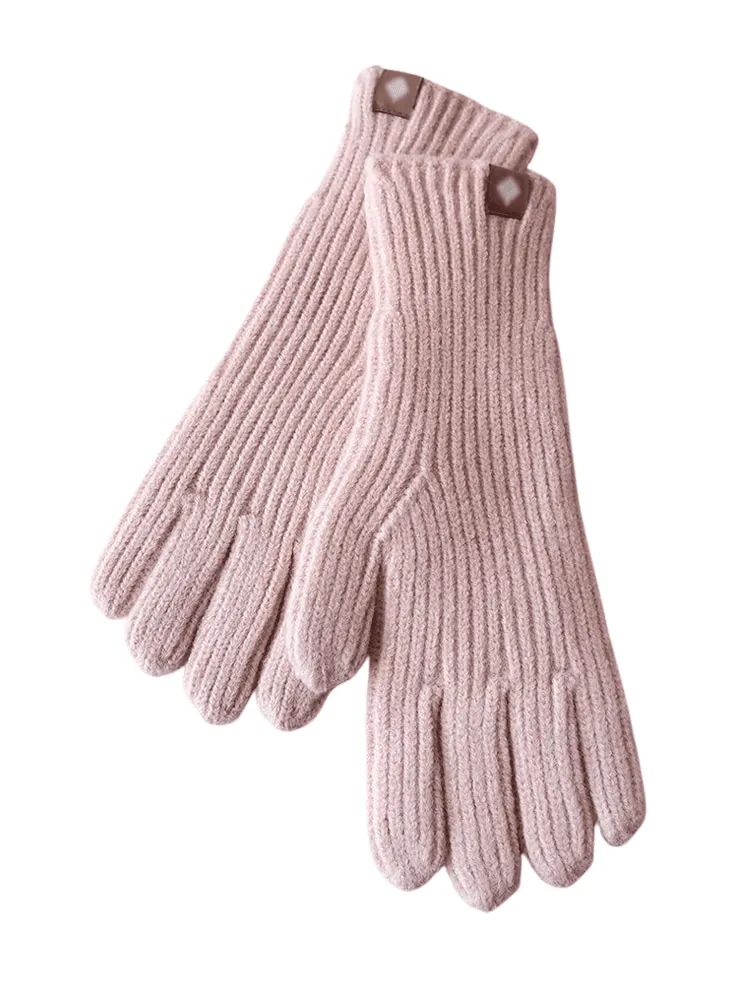 Elegant Warm Women's Touchscreen Gloves - In 10 Chic Colors!