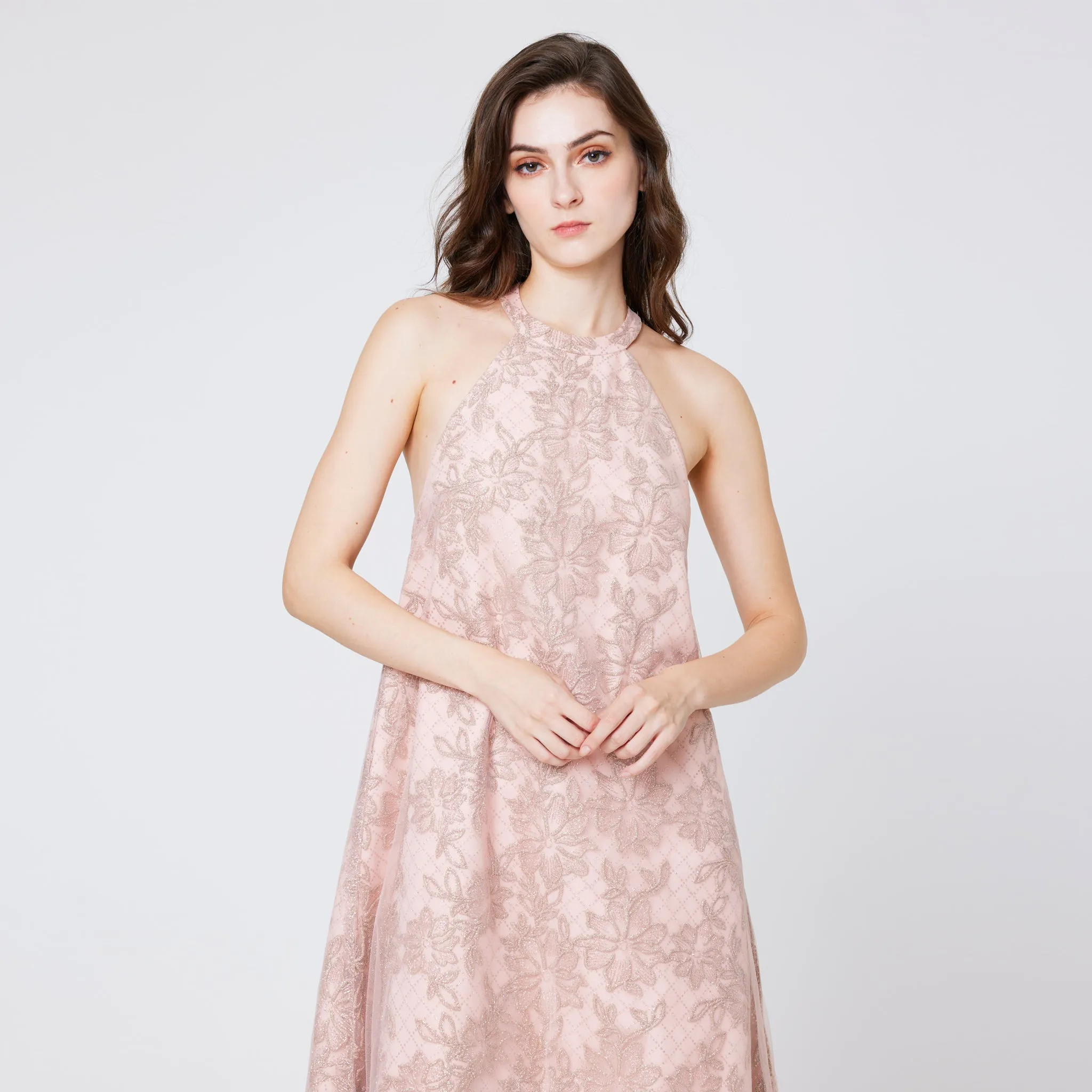 Elyn Halter Shimmering Dress