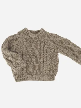 Fisherman Knit Sweater - Flax