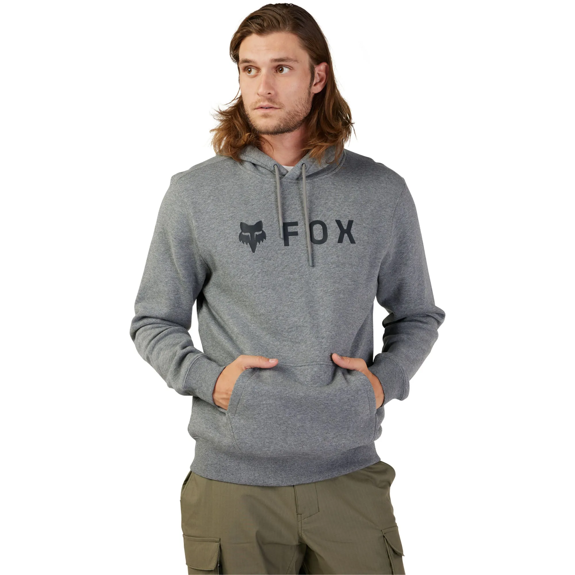 Fox Racing Absolute Fleece Pullover Hoodie Heather Graphite Grey