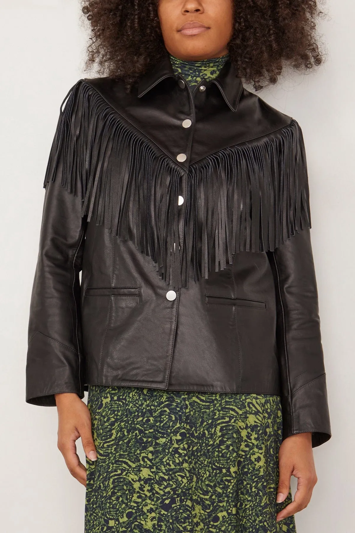 Fringe Jacket in Black