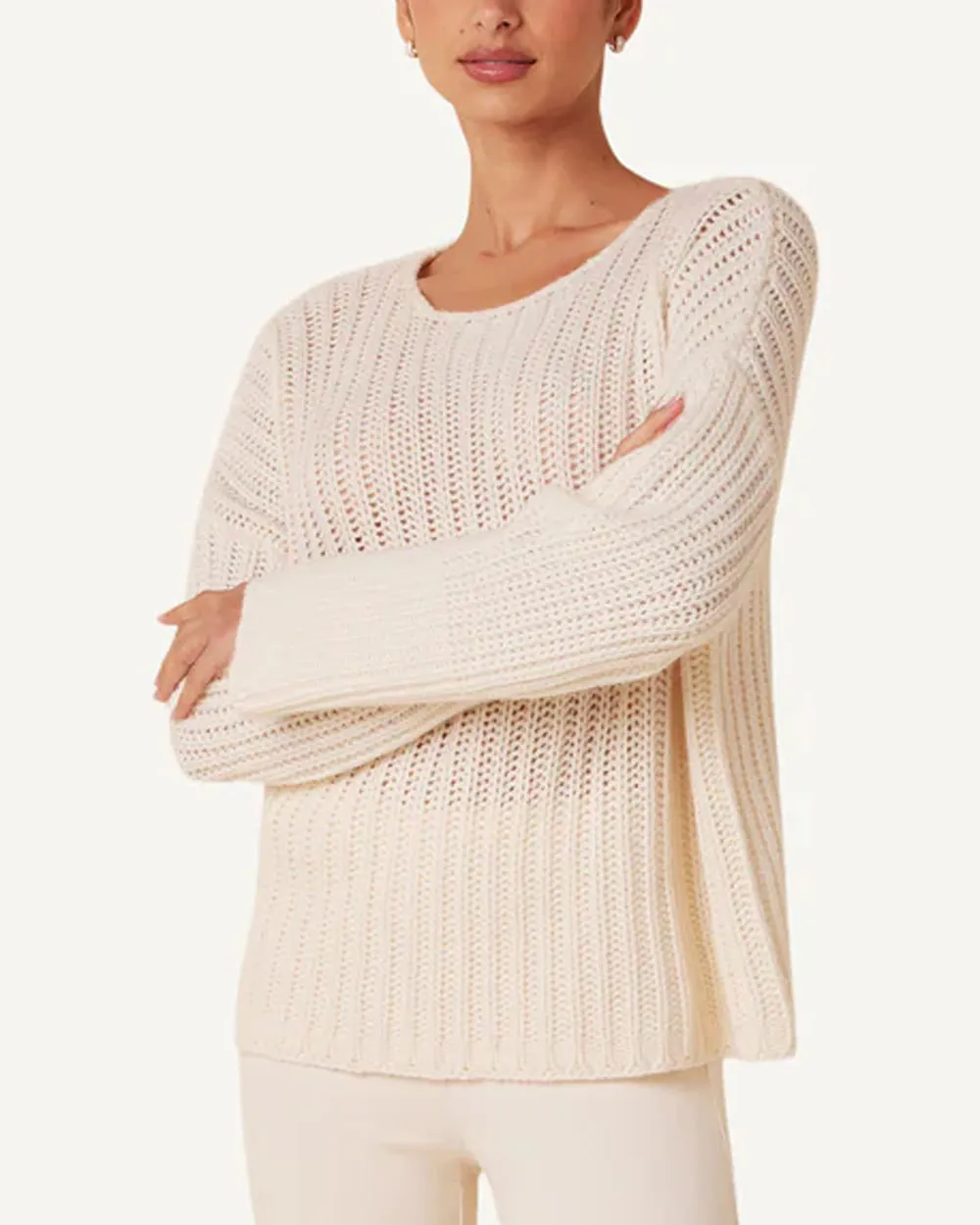 Gardenia Open Knit Marcela Sweater