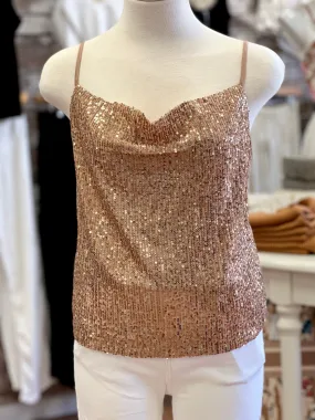 Let's Shimmy Sequin Top