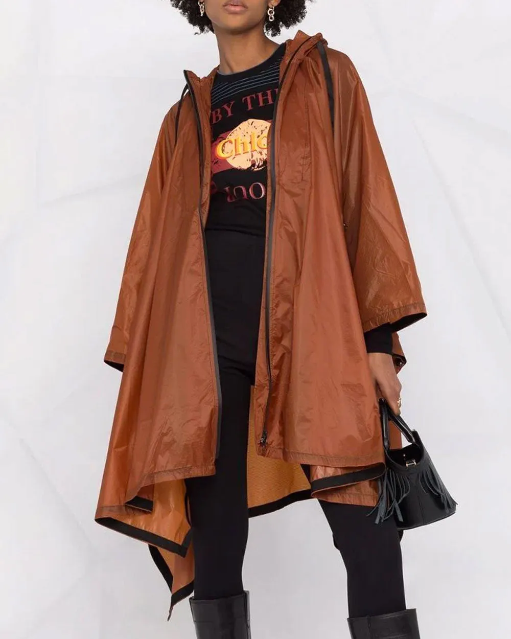 Light Cognac Bag It Out Cape