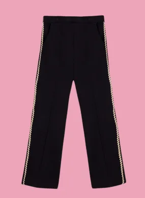 Metallic Ric Rac Trim Pant