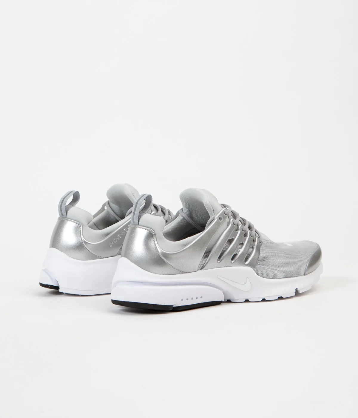 Nike Air Presto Premium Shoes - Metallic Silver / Pure Platinum - White