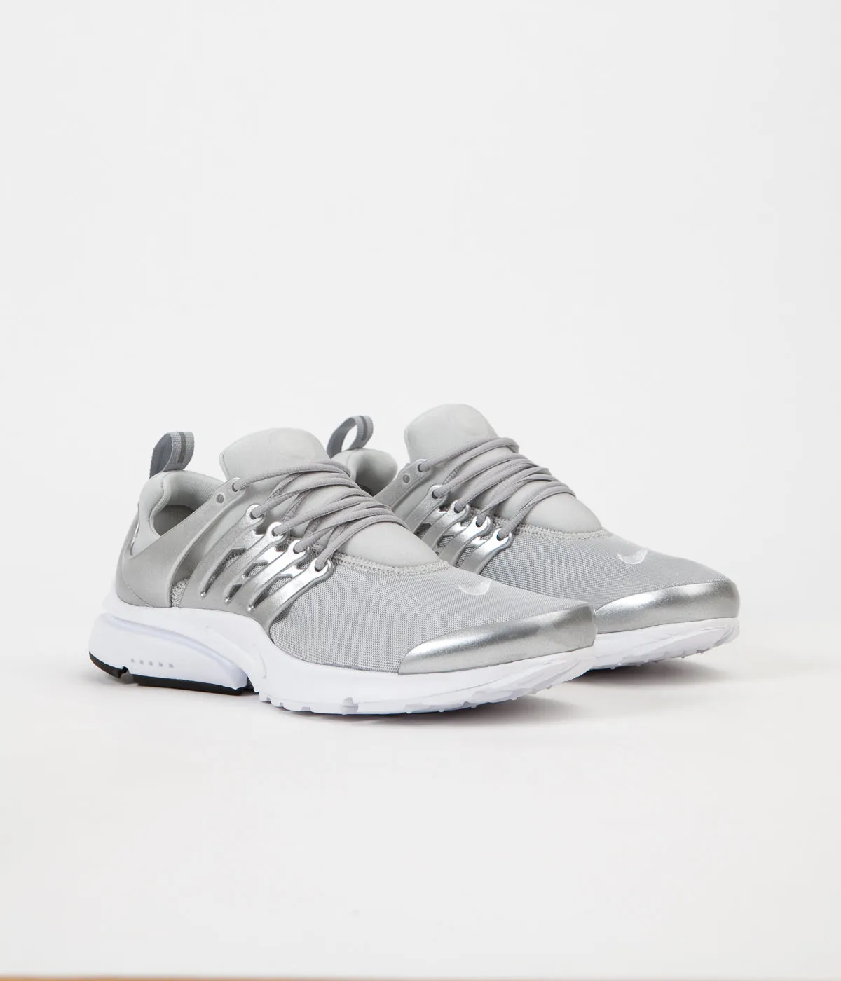 Nike Air Presto Premium Shoes - Metallic Silver / Pure Platinum - White