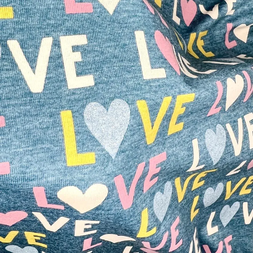 Organic Cotton Jersey "Glitter Love"