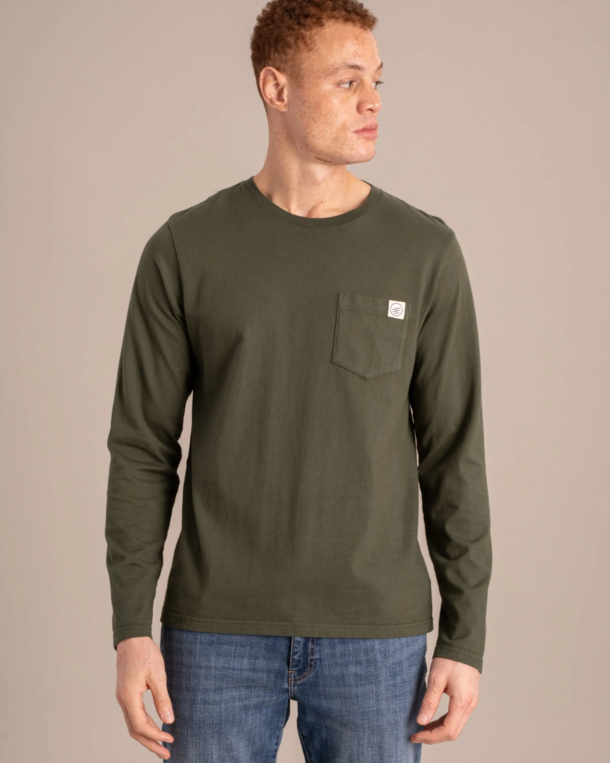 Organic Long-Sleeve Pocket Tee