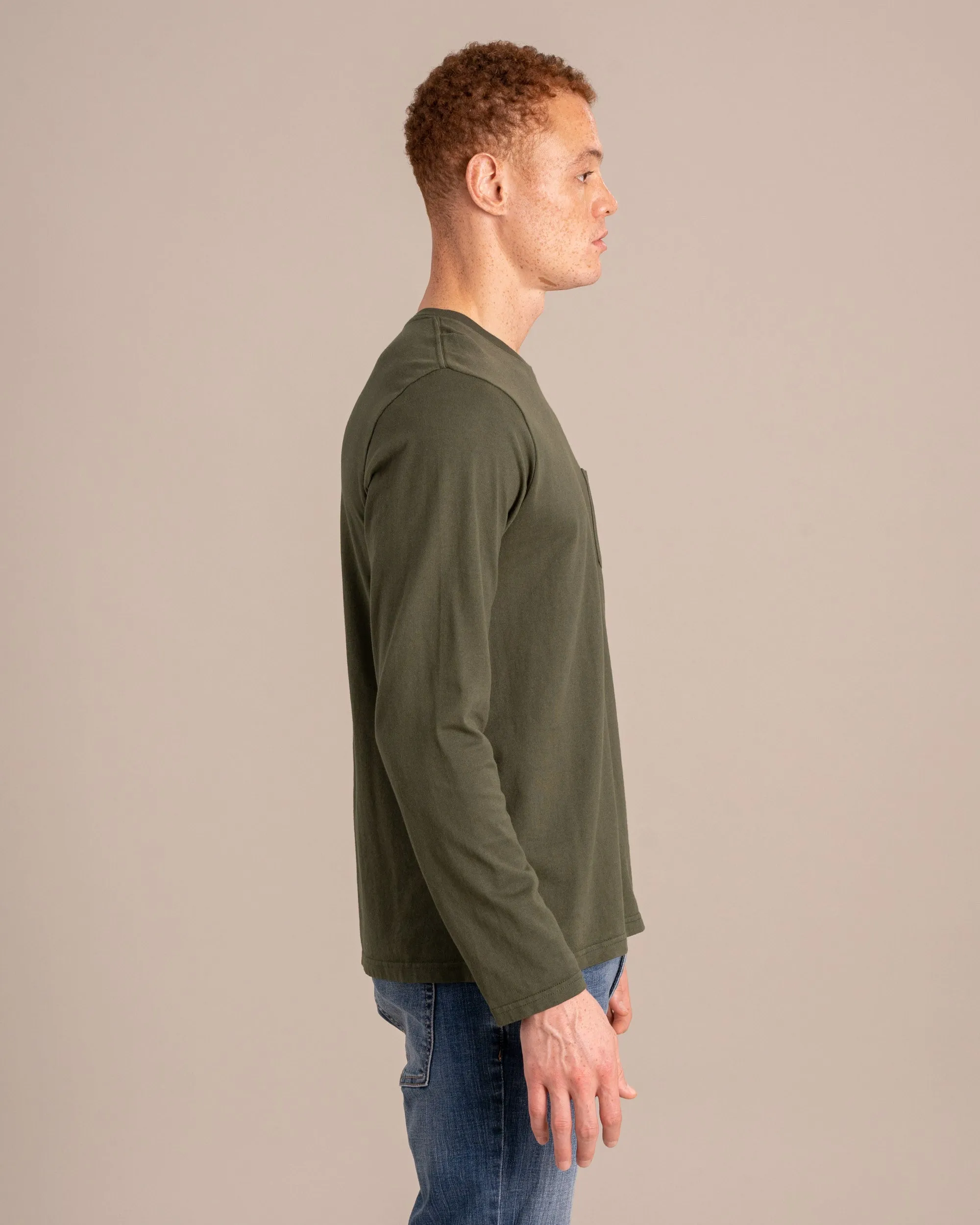 Organic Long-Sleeve Pocket Tee