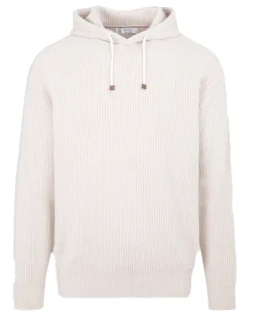 Panama Ribbed Cashmere Hoodie