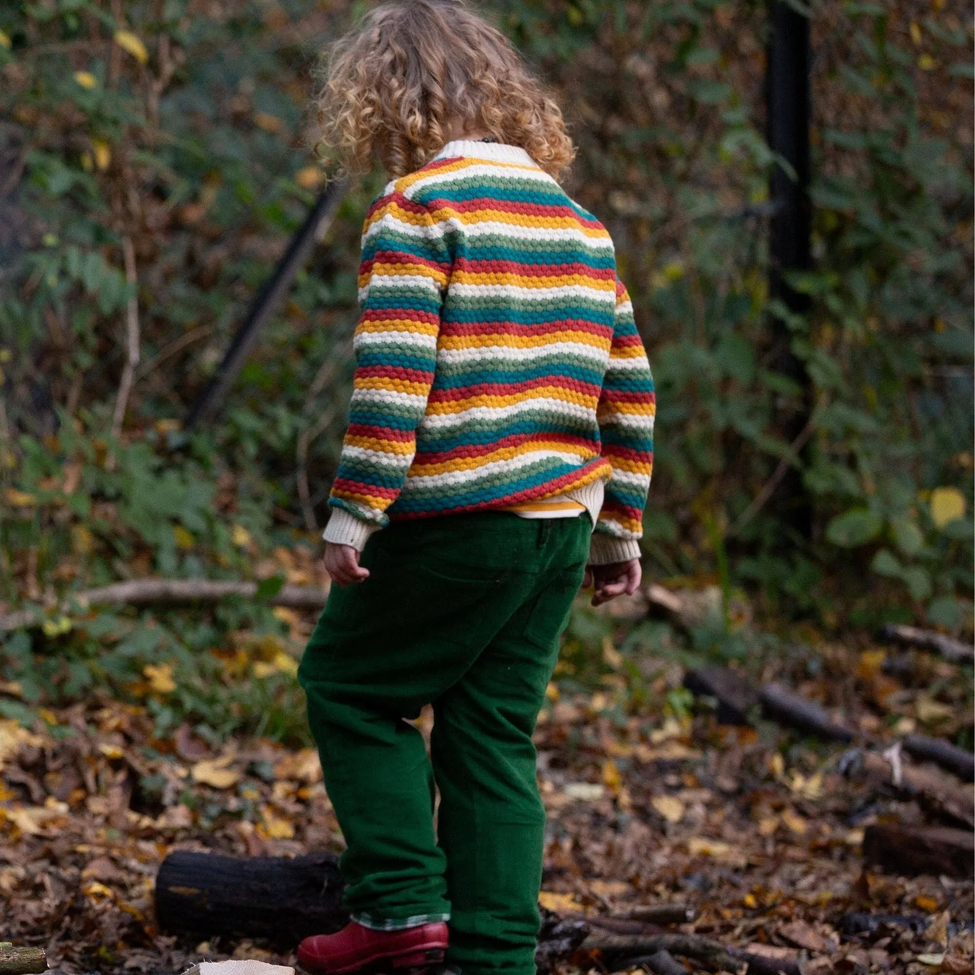 "From One To Another" Honeycomb Rainbow Knitted Sweater