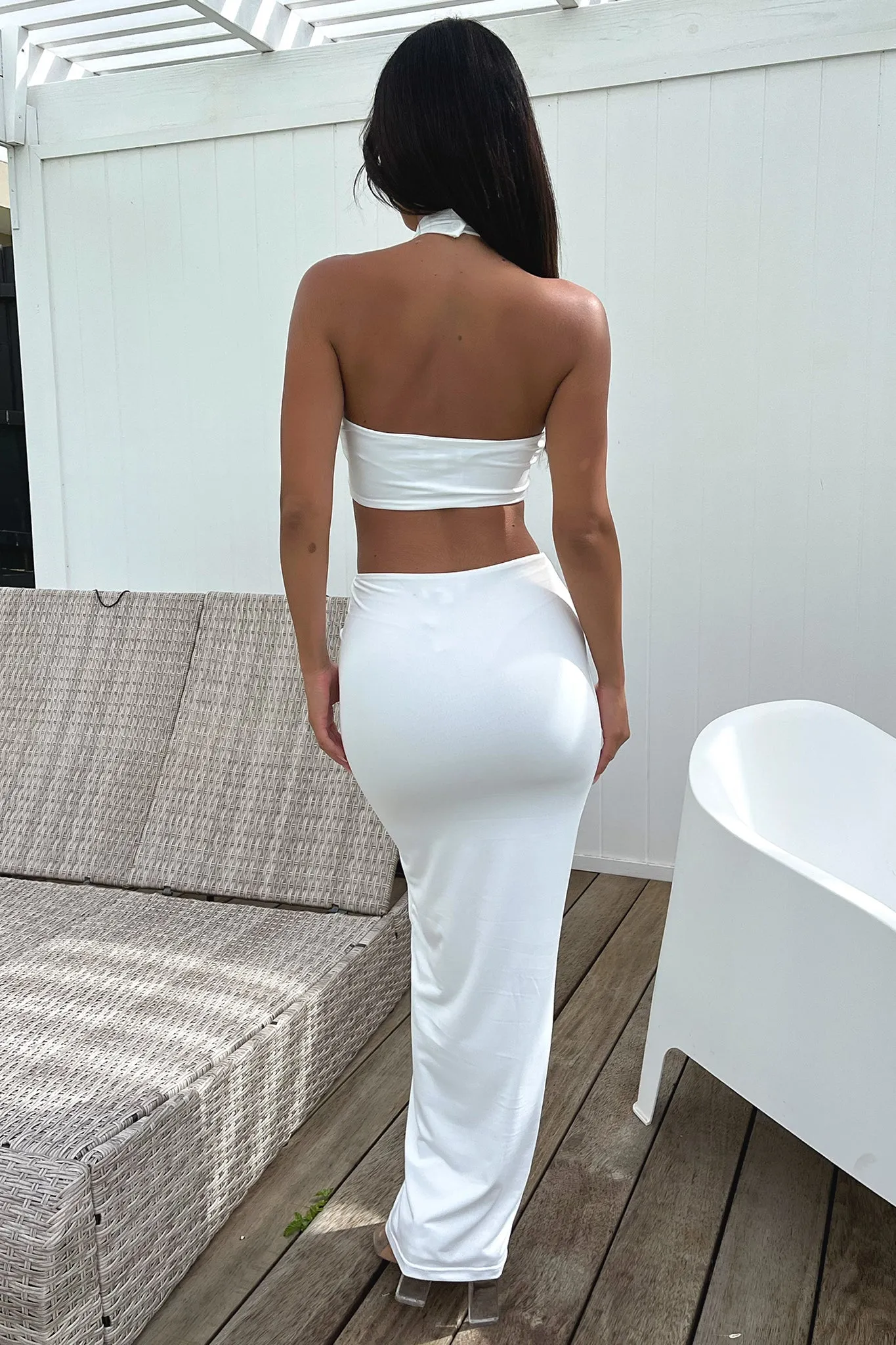 Seda Crop - White