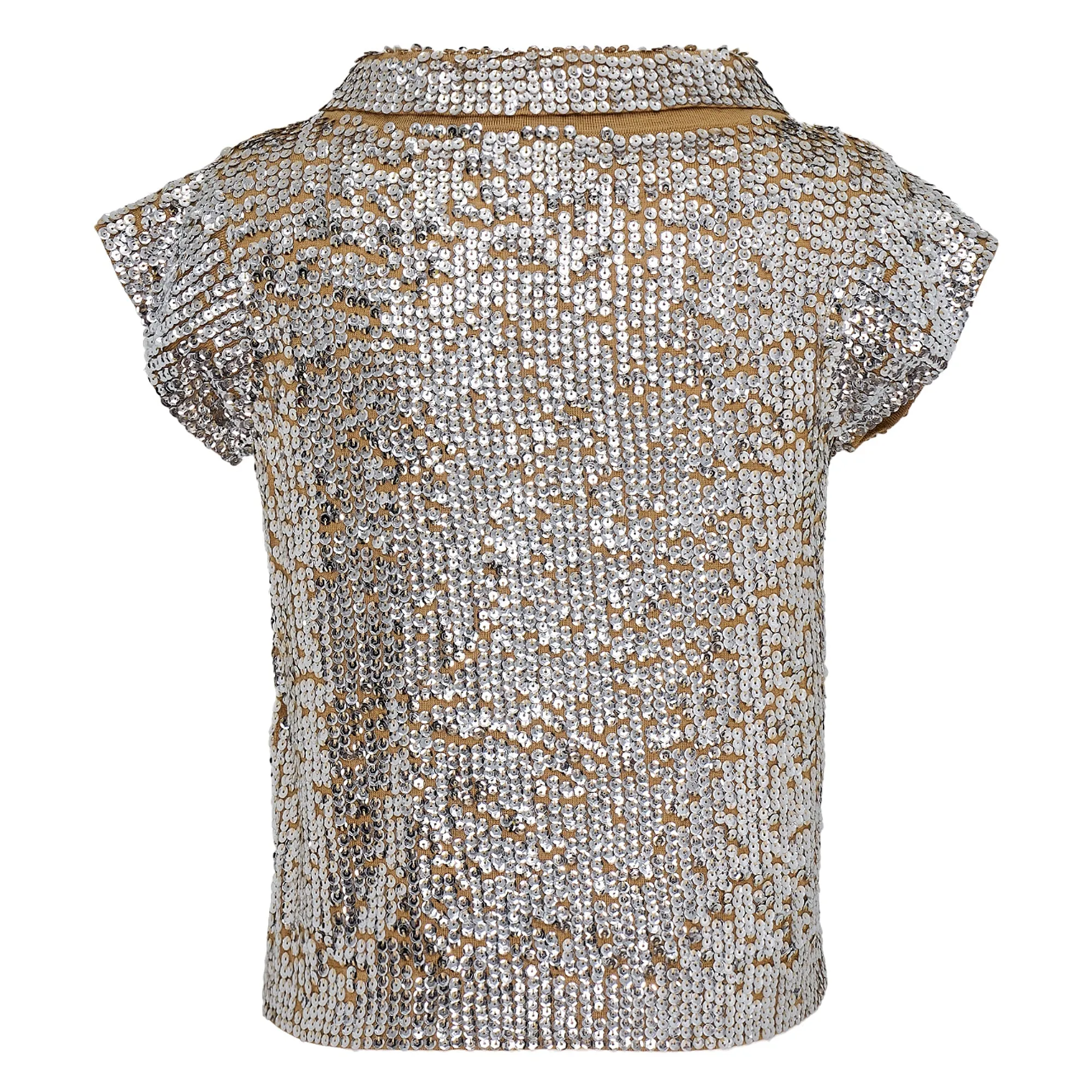 Sequin Cap Sleeve Top