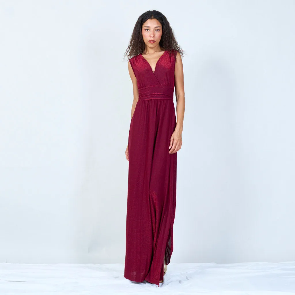 Shimmering evening maxi dress wholesale