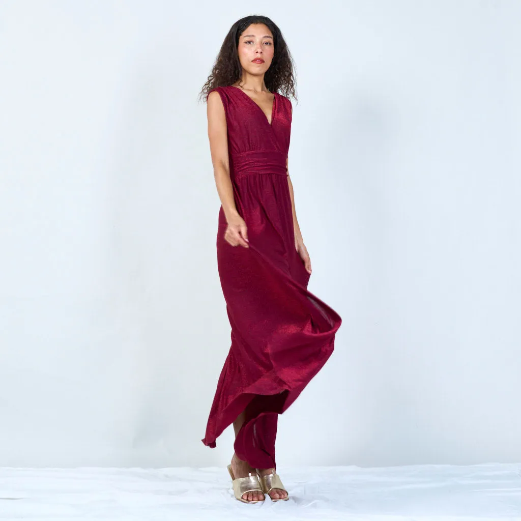 Shimmering evening maxi dress wholesale