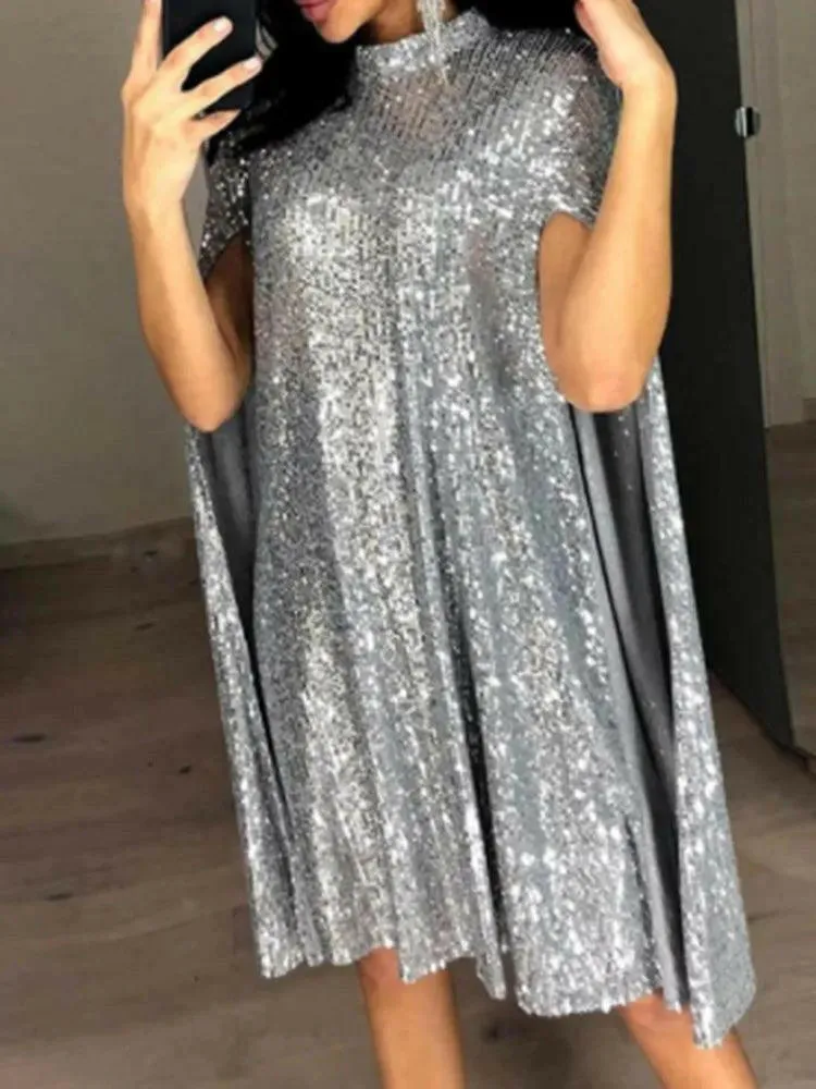 Shimmering Sequin Drift Dress