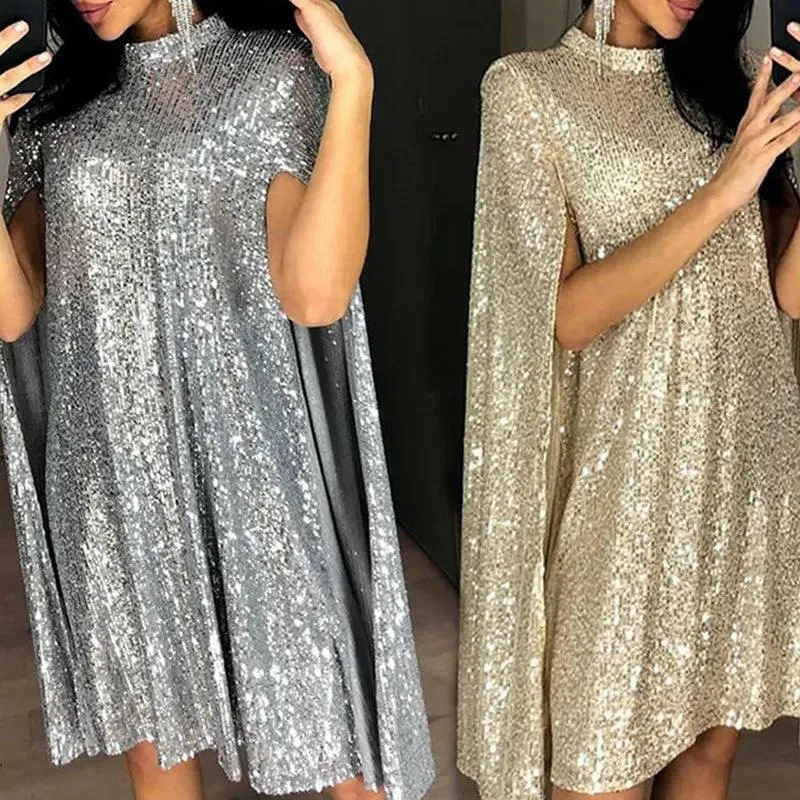 Shimmering Sequin Drift Dress