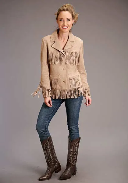 Stetson Womens Outerwear Fringe Jacket  Style 11-098-0539-0074