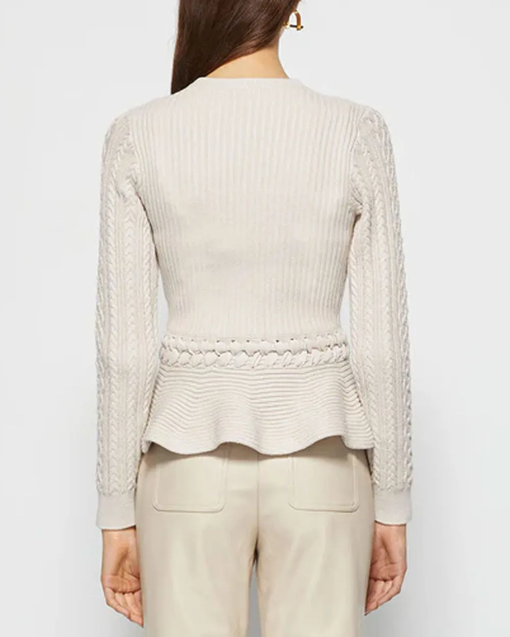 Stone Knit Andi Peplum Jacket