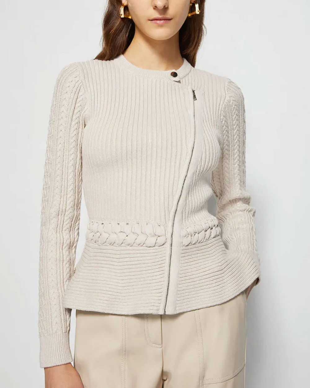 Stone Knit Andi Peplum Jacket