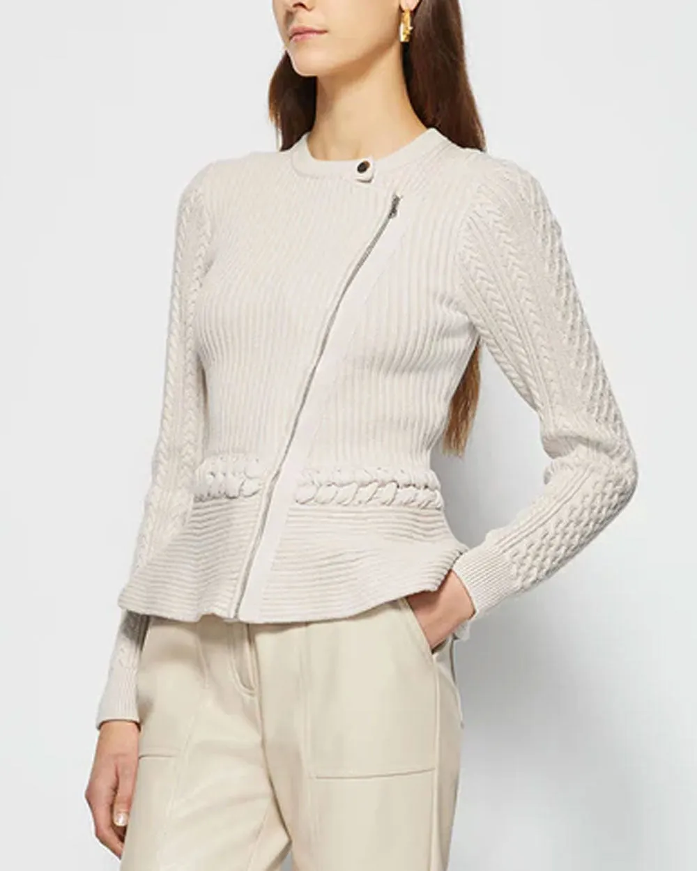 Stone Knit Andi Peplum Jacket