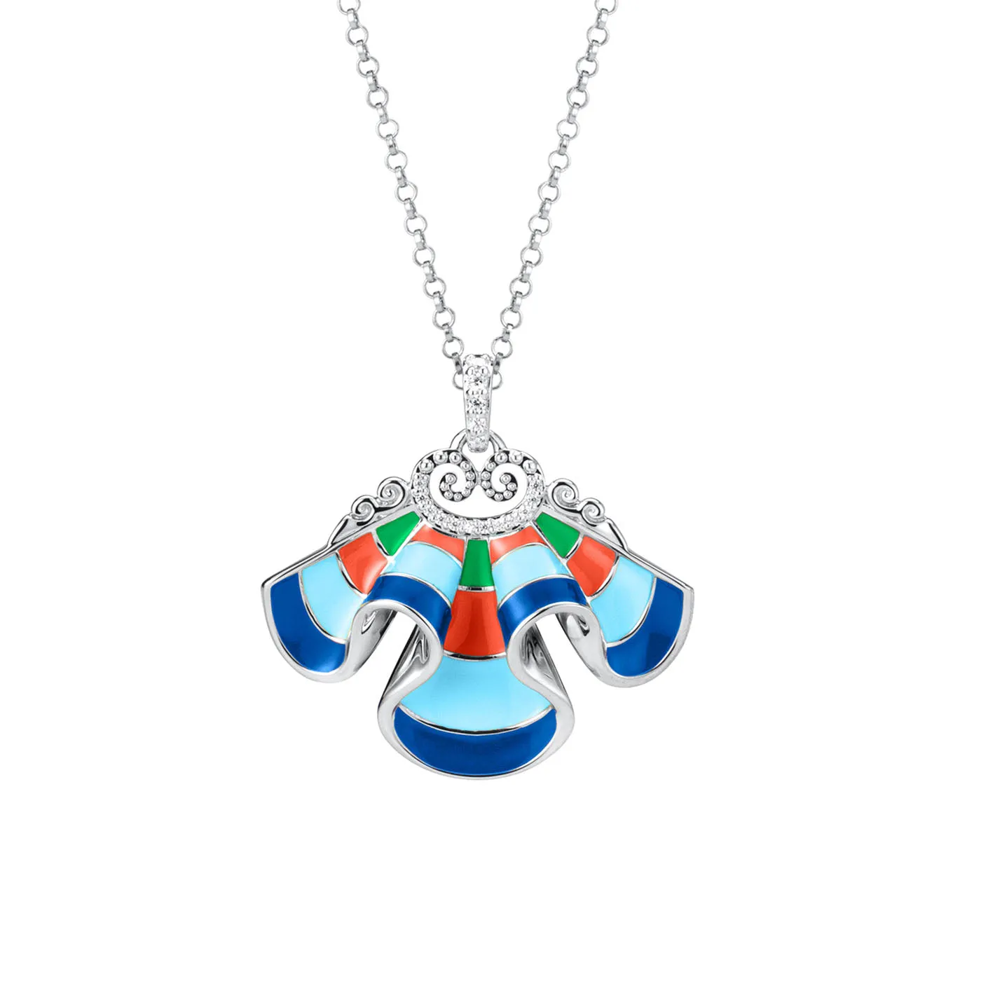 The Elegance of the Yi Necklace - Blue