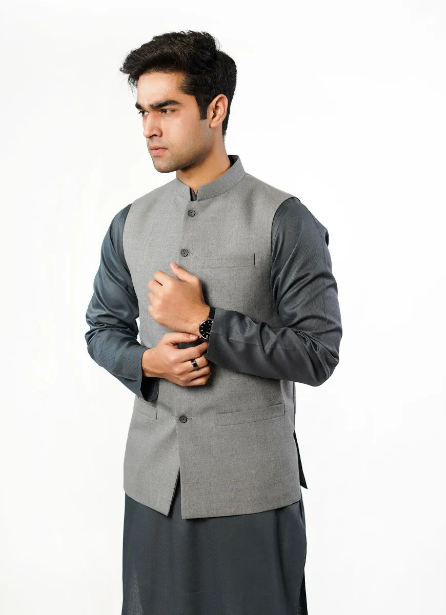 Waist Coat - Tropical Exclusive Grey Plain