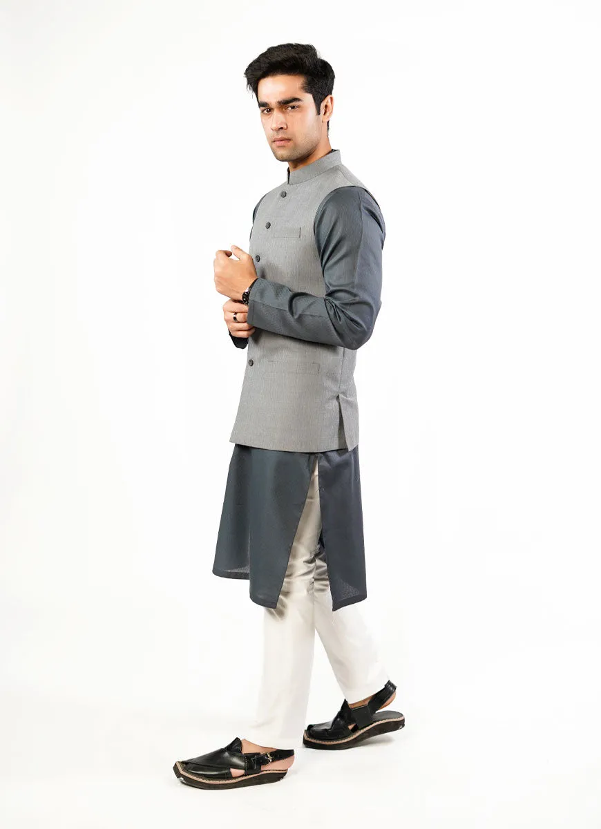 Waist Coat - Tropical Exclusive Grey Plain